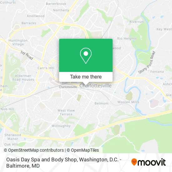 Oasis Day Spa and Body Shop map