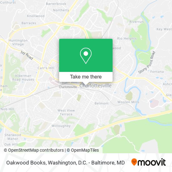 Oakwood Books map
