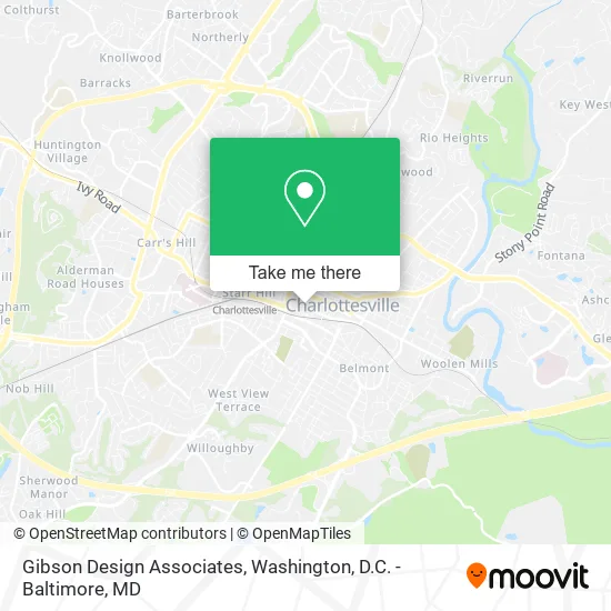 Gibson Design Associates map