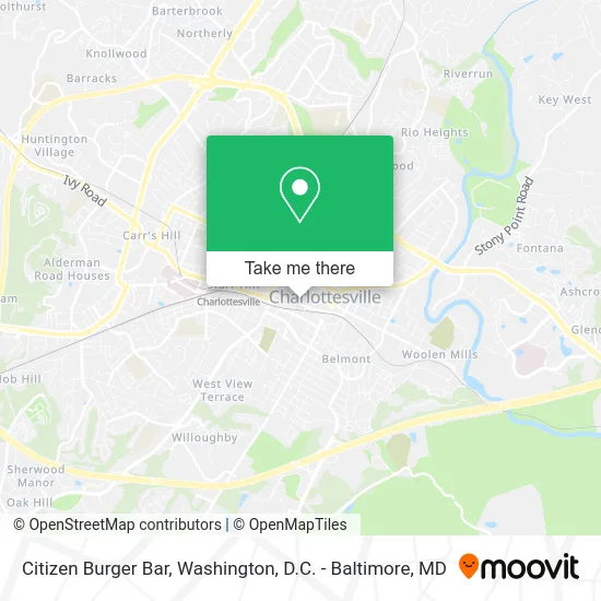 Citizen Burger Bar map