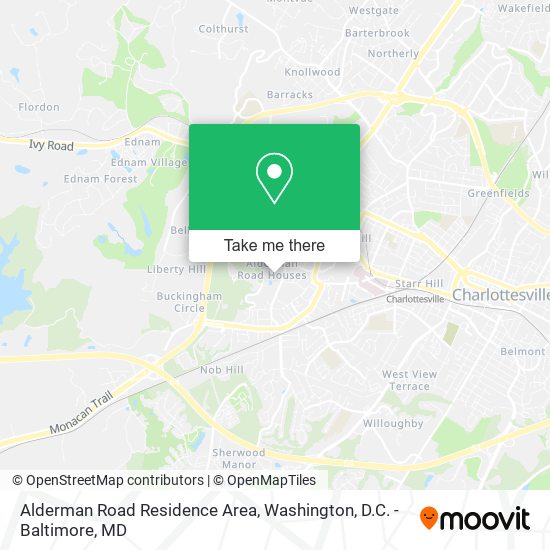 Mapa de Alderman Road Residence Area