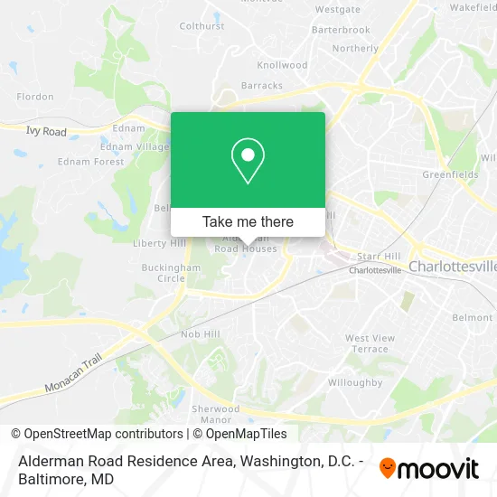 Alderman Road Residence Area map