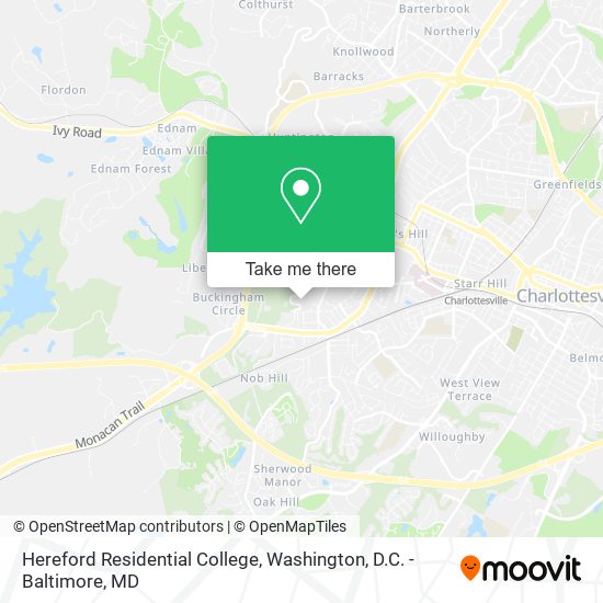 Mapa de Hereford Residential College