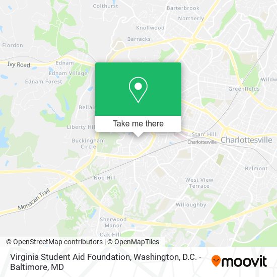 Virginia Student Aid Foundation map