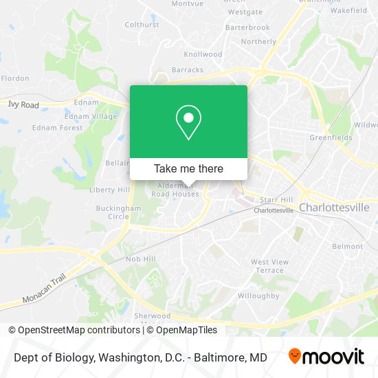 Dept of Biology map