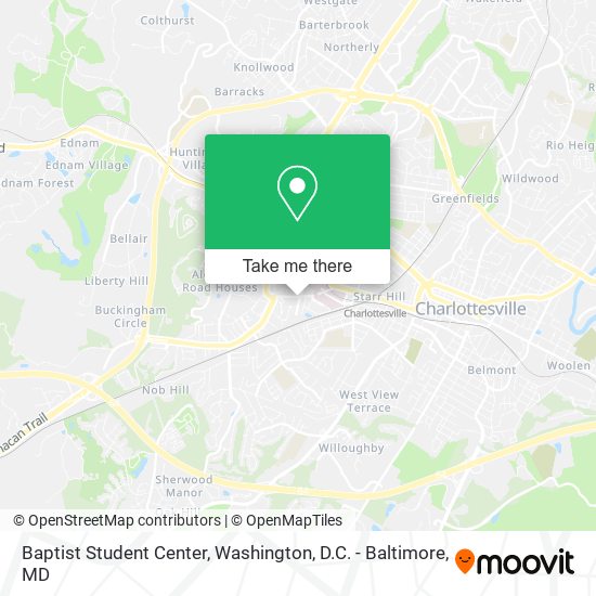 Mapa de Baptist Student Center