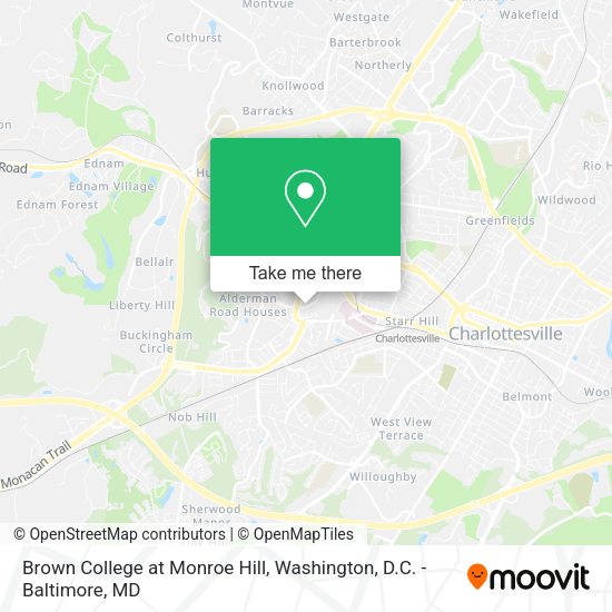 Brown College at Monroe Hill map