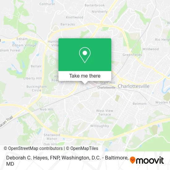 Deborah C. Hayes, FNP map