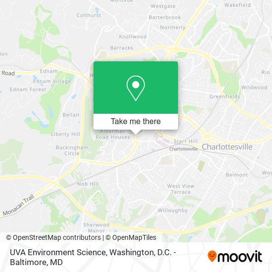 UVA Environment Science map