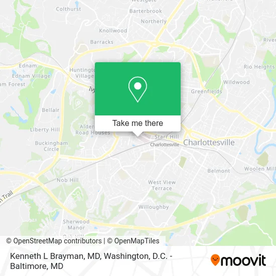 Kenneth L Brayman, MD map