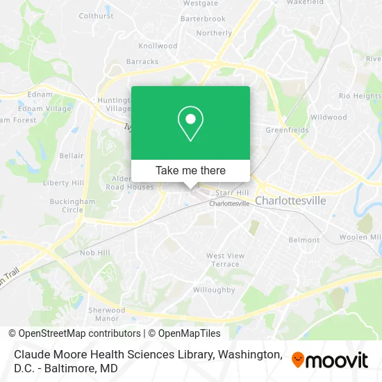Claude Moore Health Sciences Library map