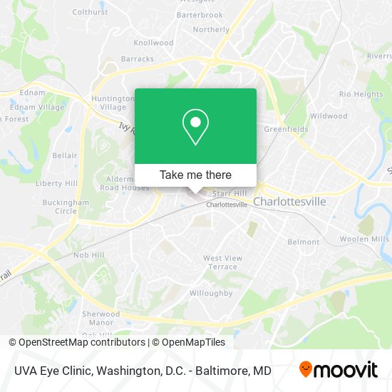 UVA Eye Clinic map