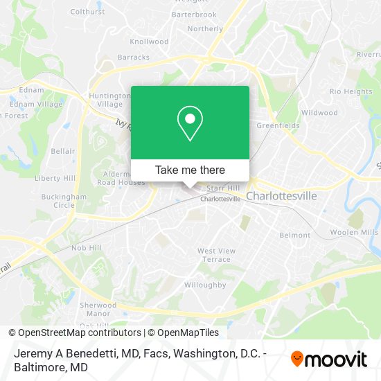 Jeremy A Benedetti, MD, Facs map