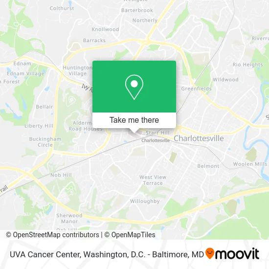 UVA Cancer Center map
