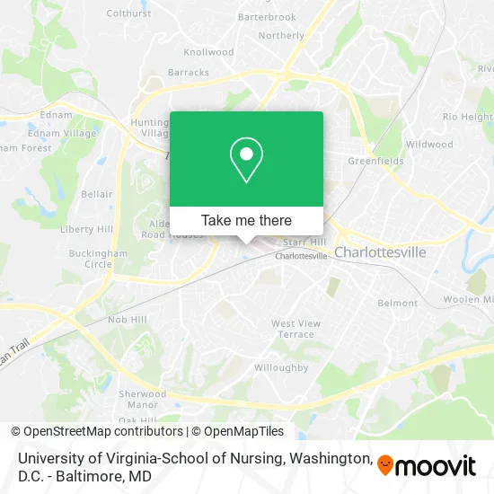 Mapa de University of Virginia-School of Nursing