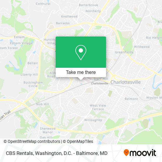 Mapa de CBS Rentals