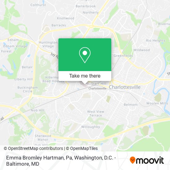 Emma Bromley Hartman, Pa map