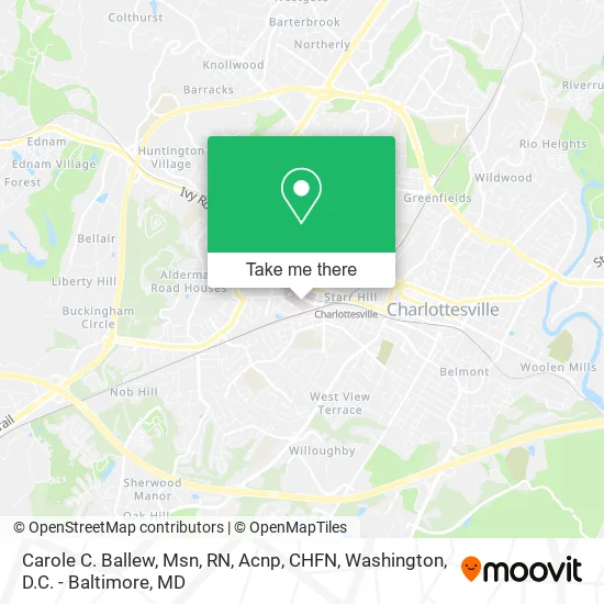 Carole C. Ballew, Msn, RN, Acnp, CHFN map