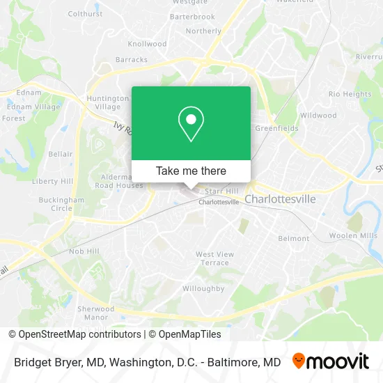 Bridget Bryer, MD map