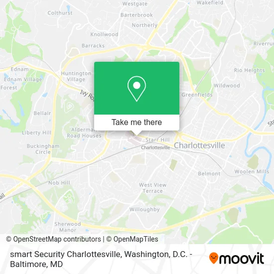 smart Security Charlottesville map