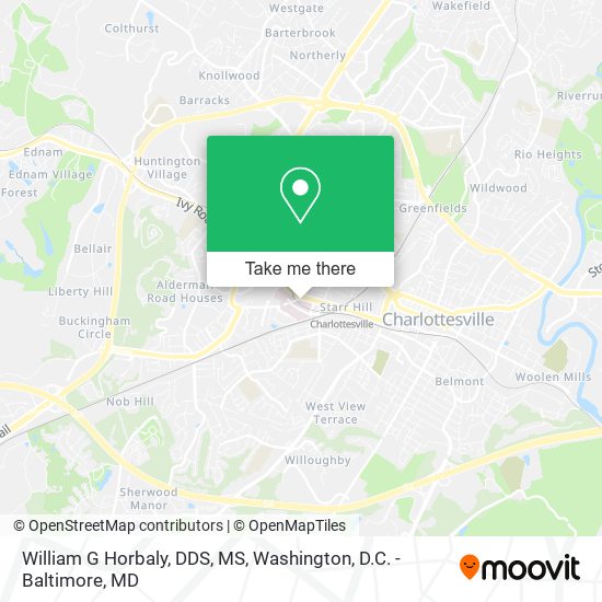 Mapa de William G Horbaly, DDS, MS