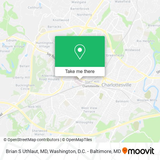 Mapa de Brian S Uthlaut, MD