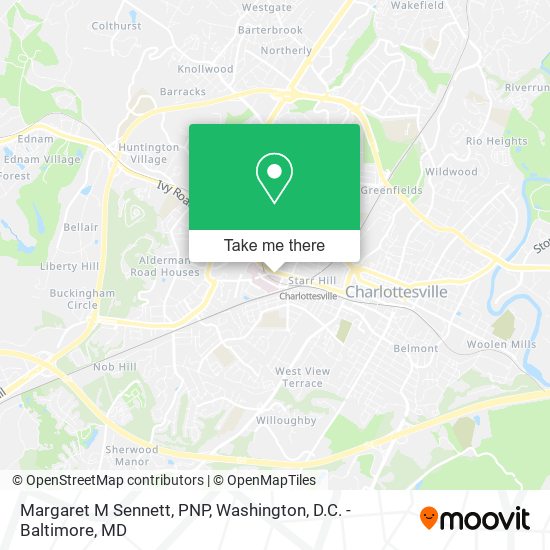 Margaret M Sennett, PNP map