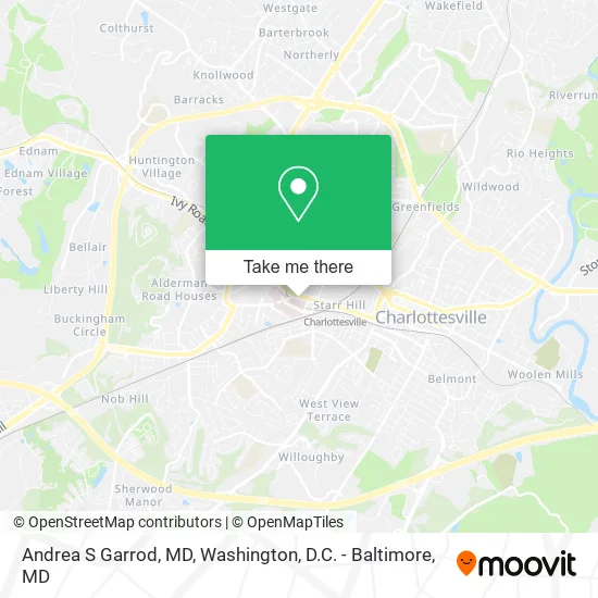 Andrea S Garrod, MD map