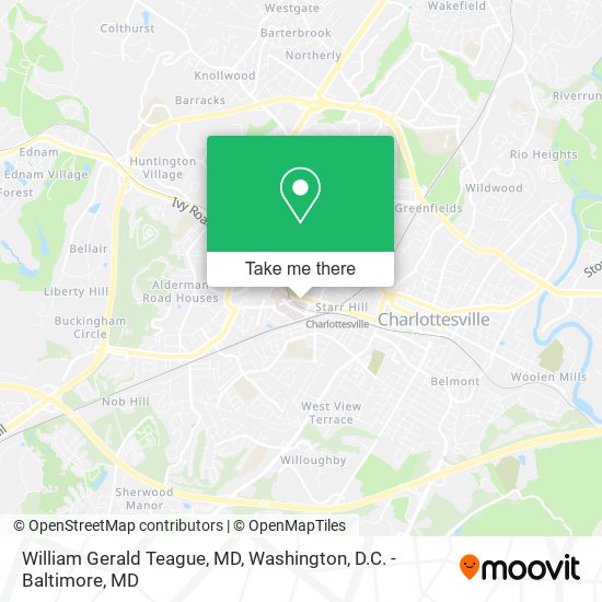 William Gerald Teague, MD map