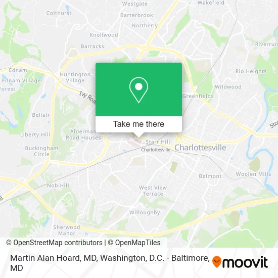 Martin Alan Hoard, MD map