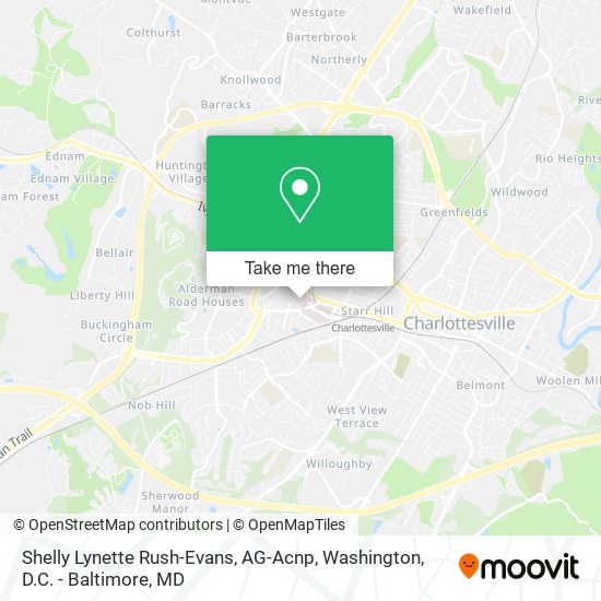 Mapa de Shelly Lynette Rush-Evans, AG-Acnp