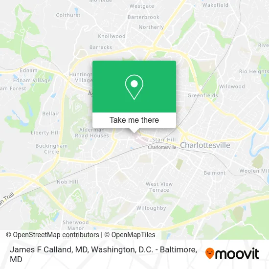 James F Calland, MD map