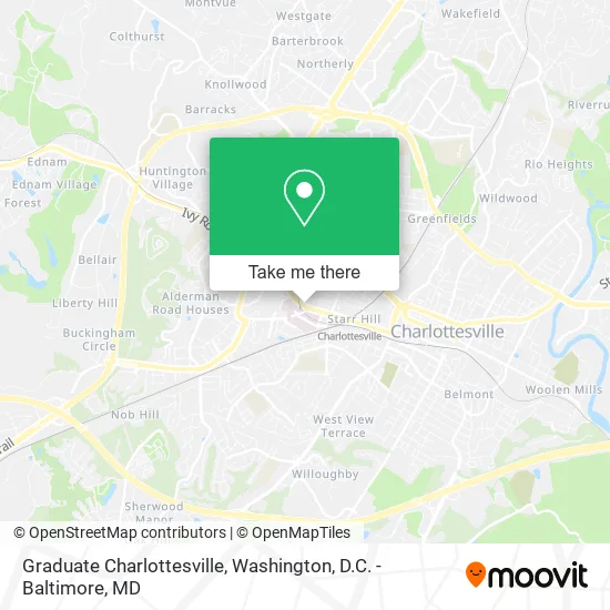 Graduate Charlottesville map