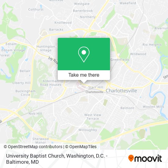 Mapa de University Baptist Church