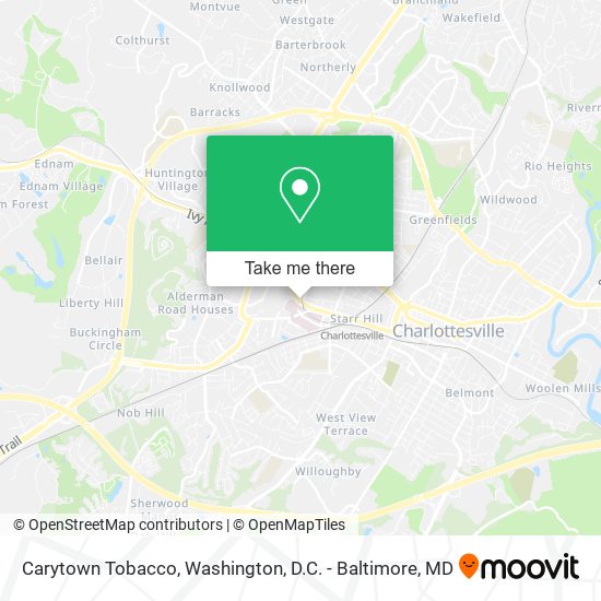 Carytown Tobacco map