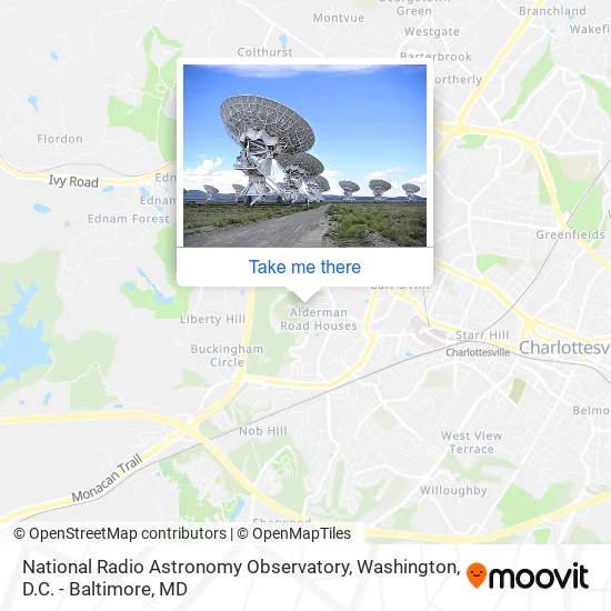 National Radio Astronomy Observatory map