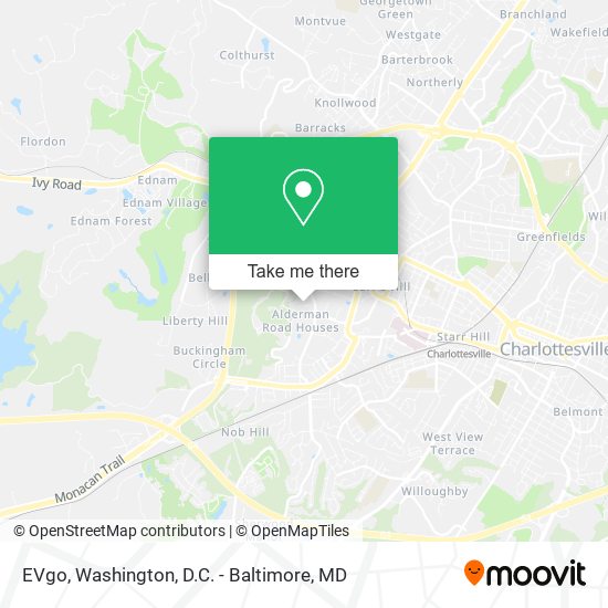 Mapa de EVgo