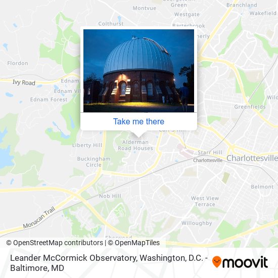 Mapa de Leander McCormick Observatory