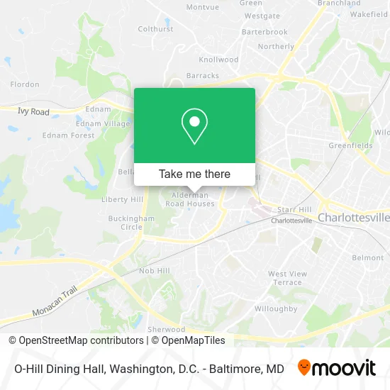 O-Hill Dining Hall map