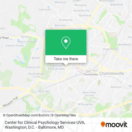 Center for Clinical Psychology Services-UVA map