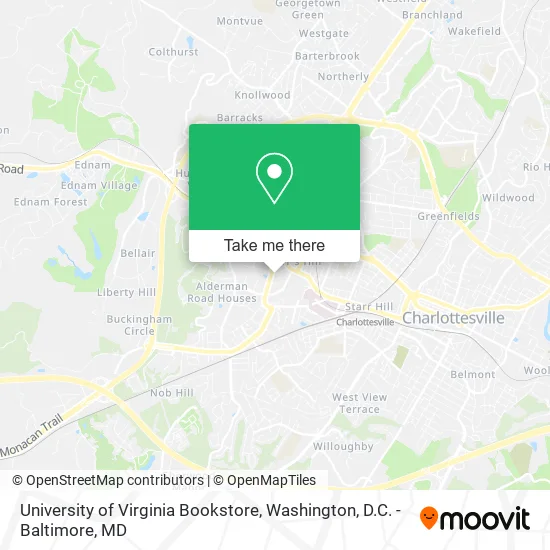 University of Virginia Bookstore map