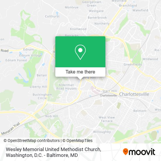 Mapa de Wesley Memorial United Methodist Church