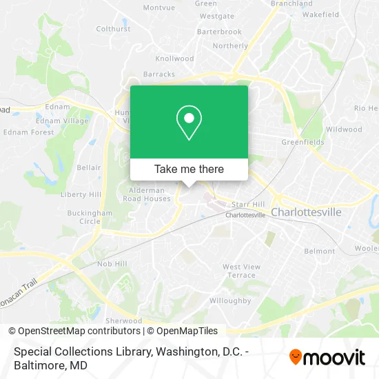 Special Collections Library map