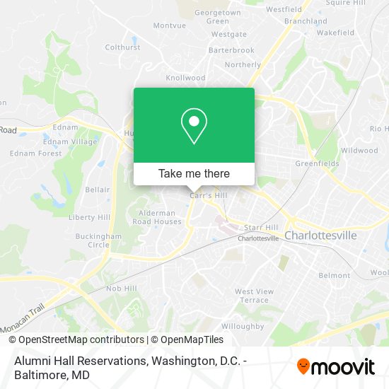 Alumni Hall Reservations map