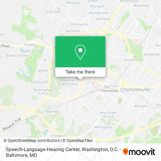 Speech-Language-Hearing Center map