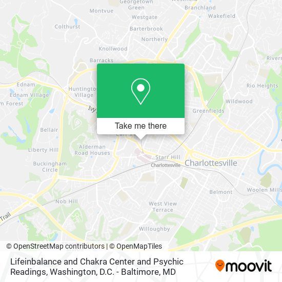 Lifeinbalance and Chakra Center and Psychic Readings map