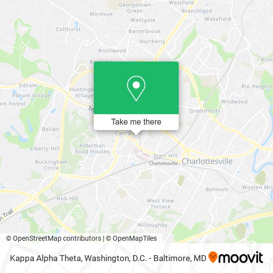 Kappa Alpha Theta map
