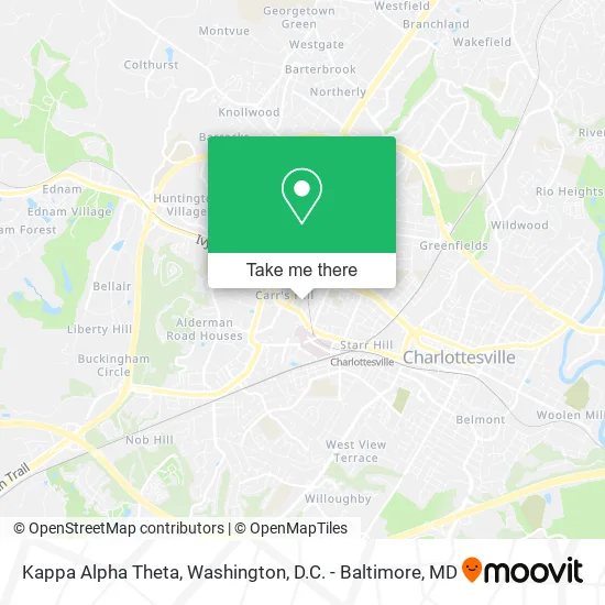 Kappa Alpha Theta map