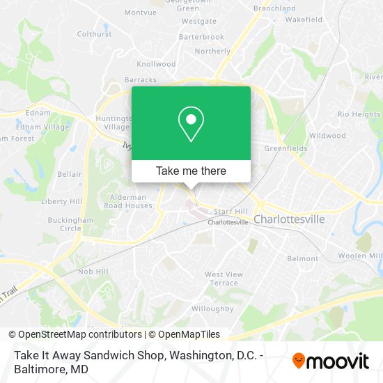 Take It Away Sandwich Shop map