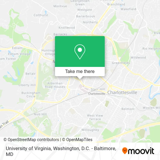University of Virginia map